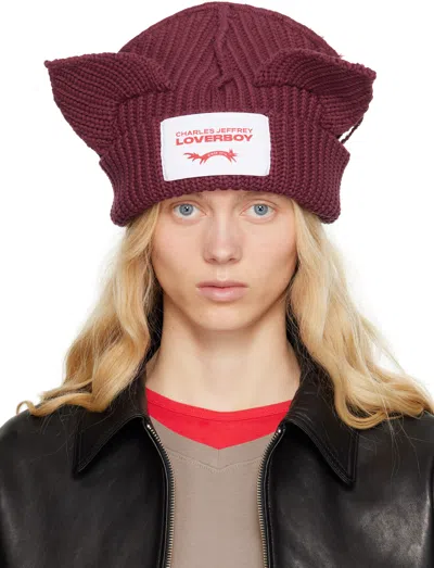CHARLES JEFFREY LOVERBOY WHITE CHUNKY RABBIT BEANIE