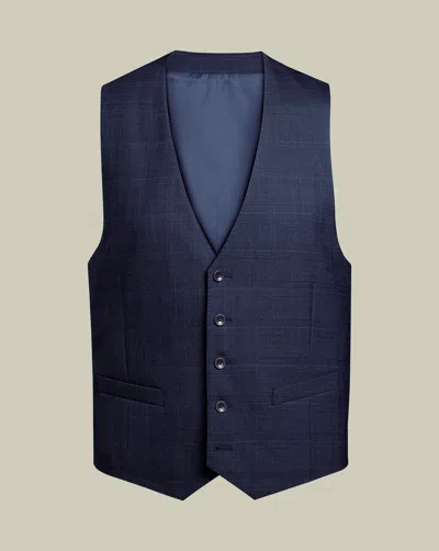 CHARLES TYRWHITT MEN'S CHARLES TYRWHITT CHECK SUIT WAISTCOAT
