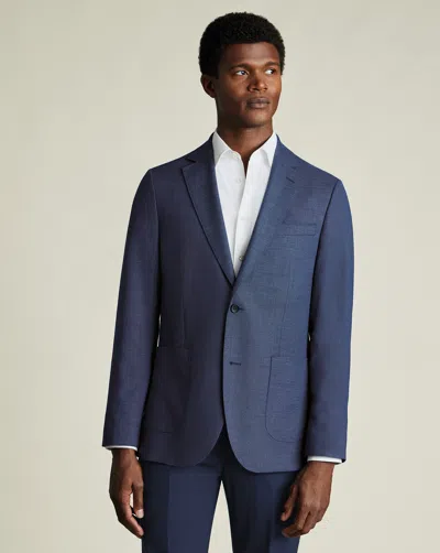 CHARLES TYRWHITT MEN'S CHARLES TYRWHITT LUXURY ITALIAN HOPSACK NA JACKET