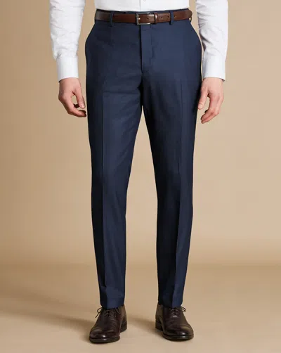 CHARLES TYRWHITT MEN'S CHARLES TYRWHITT ULTIMATE PERFORMANCE END-ON-END SUIT TROUSERS