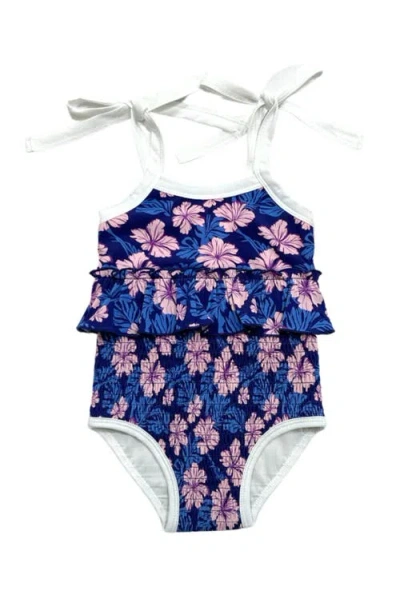 CHARLIE LOU BABY CHARLIE LOU BABY® TWILIGHT BLOSSOMS SMOCKED ONE PEICE SWIMSUIT