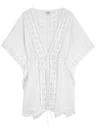 CHARO RUIZ CHARO RUIZ IBIZA MASIE EMBROIDERED COTTON-BLEND KAFTAN