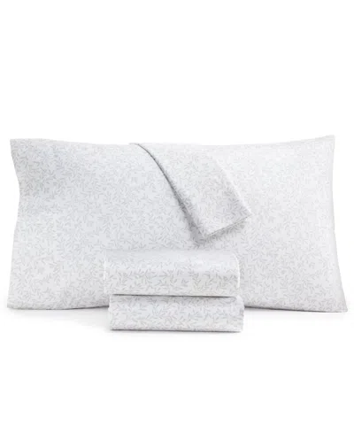 CHARTER CLUB 550 THREAD COUNT PRINTED COTTON 4-PC. SHEET SET, CALIFORNIA KING, EXCLUSIVELY AT MACY'S