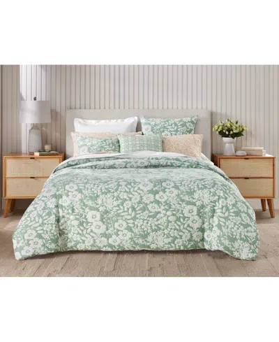 CHARTER CLUB SILHOUETTE FLORAL 3-PC. DUVET COVER SET, KING, EXCLUSIVELY AT MACY'S