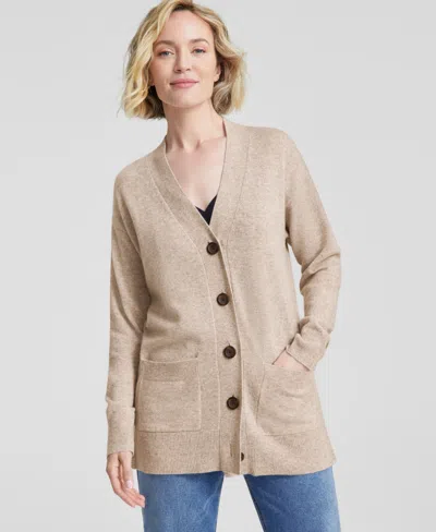 CHARTER CLUB WOMEN'S BUTTON-FRONT 100% CASHMERE CARDIGAN, MACY'S EXCLUSIVE