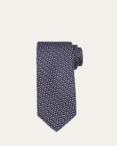 CHARVET MEN'S DIAMOND WOVEN SILK TIE