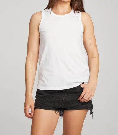 CHASER BASIC SLIT TANK IN WHITE
