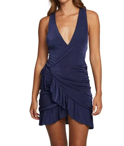 CHASER WESTSIDE MINI DRESS IN NAVY BLUE