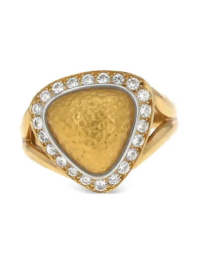 CHAUMET 18K YELLOW GOLD CHAUMET DIAMOND RING