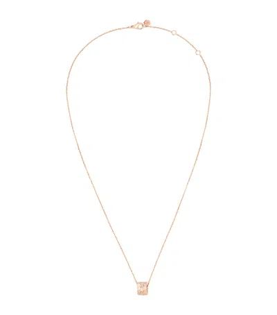 CHAUMET ROSE GOLD AND DIAMOND BEE DE CHAUMET PENDANT NECKLACE