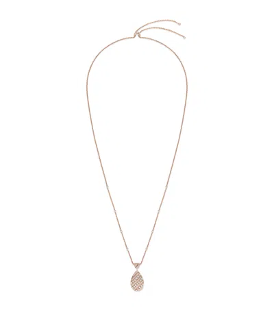 CHAUMET ROSE GOLD AND DIAMOND JOSÉPHINE AIGRETTE PENDANT NECKLACE