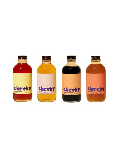 CHEEKY COCKTAILS 4 BOTTLE SET (HONEY, AGAVE, ESPRESSO, HONEY GINGER) - 4OZ