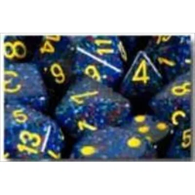 CHESSEX MANUFACTURING 25366 TWILIGHT SPECKLED POLYHEDRAL DICE SET OF 7