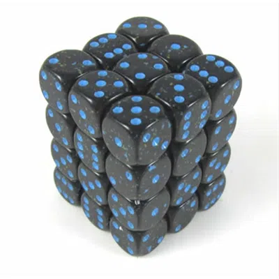 CHESSEX MANUFACTURING 25938 BLUESTARS SPECKLED - 6 SIDED 12 MM DICE SET OF 36
