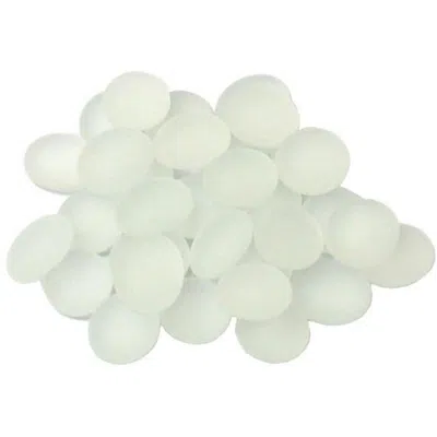 CHESSEX MANUFACTURING GLASSSTONESTUBE - CRYSTAL CLEAR FROSTED, BOARD GAMING STONE - 40 PIECE