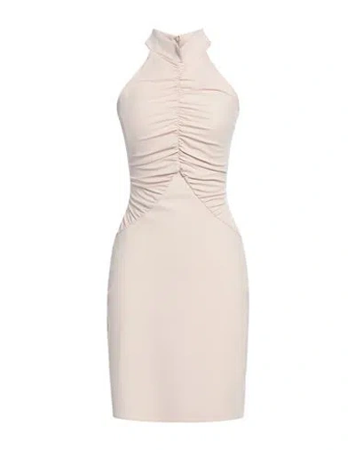 CHIARA BONI LA PETITE ROBE CHIARA BONI LA PETITE ROBE WOMAN MINI DRESS BLUSH SIZE 6 POLYAMIDE, ELASTANE