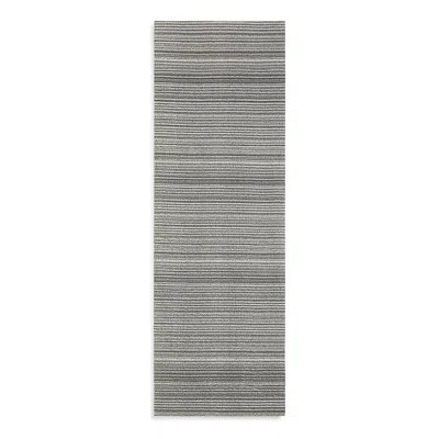 CHILEWICH SKINNY STRIPE SHAG RUNNER, 24 X 72