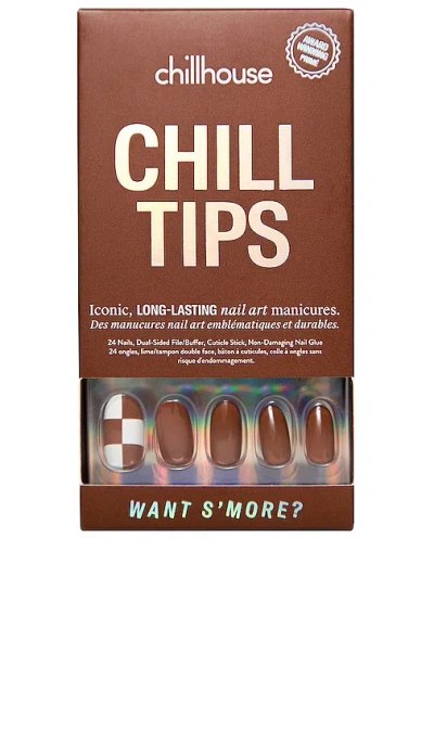 CHILLHOUSE WANT S'MORE CHILL TIPS PRESS-ON NAILS