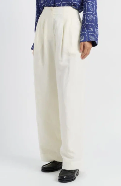CHINTI & PARKER CHINTI & PARKER LINEN BLEND WIDE LEG TROUSERS