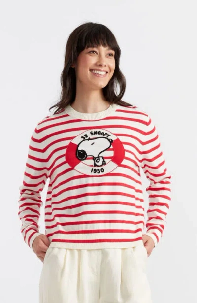 CHINTI & PARKER CHINTI & PARKER SNOOPY NAUTICAL BRETON SWEATER
