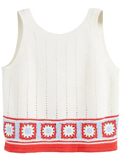 CHINTI & PARKER CROCHET-KNIT TOP