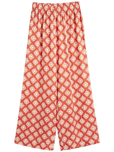 CHINTI & PARKER X LAURA WHITMORE PRINTED TROUSERS