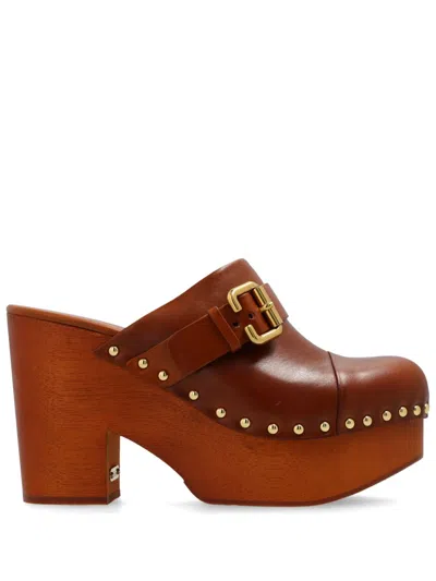 CHLOÉ 120MM JEANETTE MULES