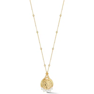 CHLOE & MADISON CHLOE AND MADISON COIN PENDANT NECKLACE