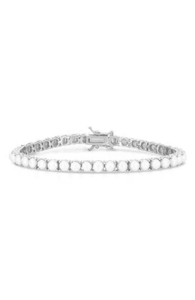 CHLOE & MADISON CHLOE AND MADISON FAUX PEARL TENNIS BRACELET