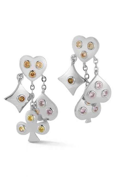 CHLOE & MADISON CHLOE AND MADISON SUIT DANGLE DROP EARRINGS