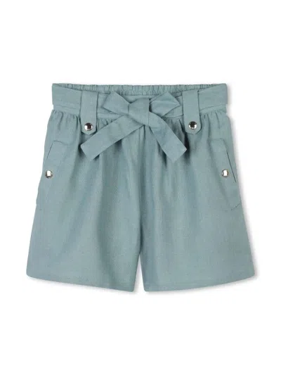 CHLOÉ BOW LINEN SHORTS