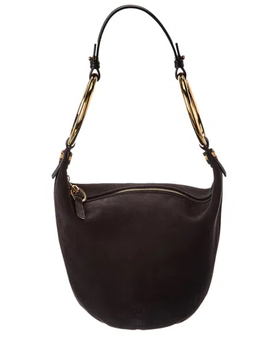 CHLOÉ CHLOÉ BRACELET SMALL SUEDE & LEATHER HOBO BAG