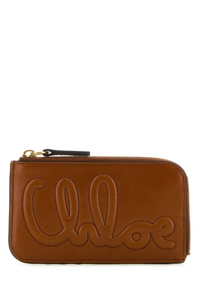 CHLOÉ CARAMEL LEATHER WALLET