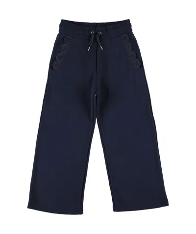 CHLOÉ CHLOÉ KIDS WIDE-LEG DRAWSTRING PALAZZO PANTS