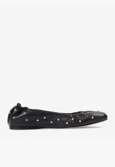 CHLOÉ EIA LEATHER BALLERINA FLATS