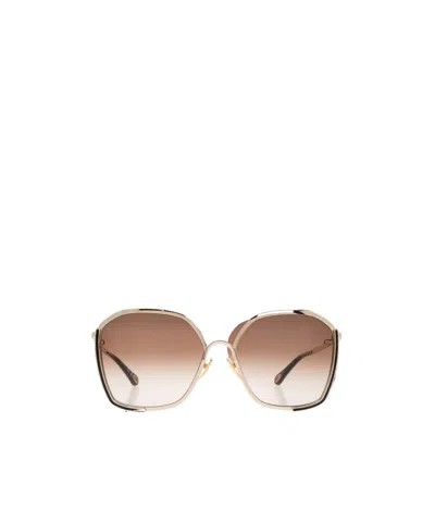 CHLOÉ CHLOÉ EYEWEAR GEOMETRIC FRAME SUNGLASSES