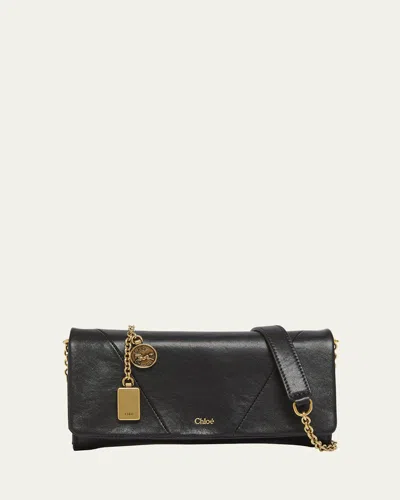 CHLOÉ FOULARD FLAP CROSSBODY BAG IN BUFFALO LEATHER