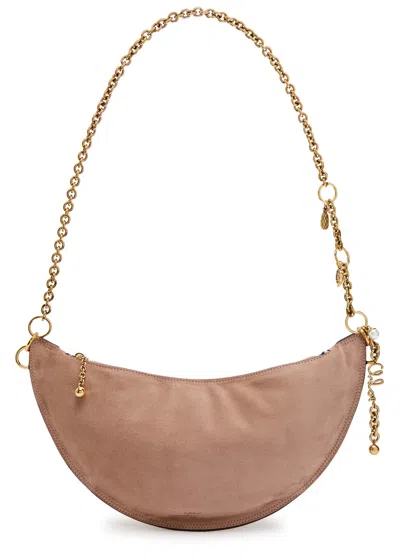 CHLOÉ CHLOE ICONS SUEDE SHOULDER BAG
