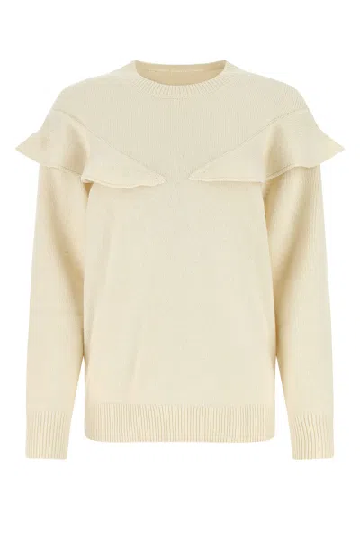 CHLOÉ IVORY CASHMERE OVERSIZE SWEATER