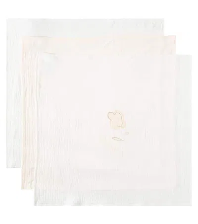 CHLOÉ CHLOÉ KIDS BABY SET OF 3 COTTON BIBS