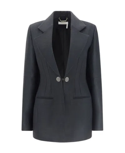 CHLOÉ CHLOÉ DOUBLE-BREASTED TAILORED BLAZER