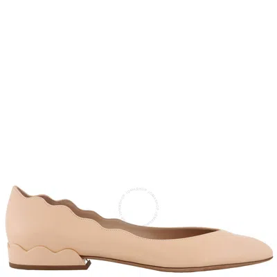 CHLOÉ CHLOE LAUREN SCALLOPED BALLERINA FLATS