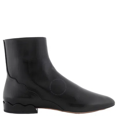 CHLOÉ CHLOE LAURENA LEATHER ANKLE BOOTS