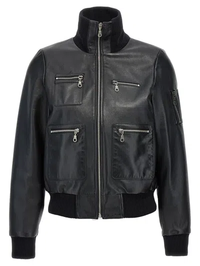 CHLOÉ CHLOÉ LEATHER BOMBER JACKET