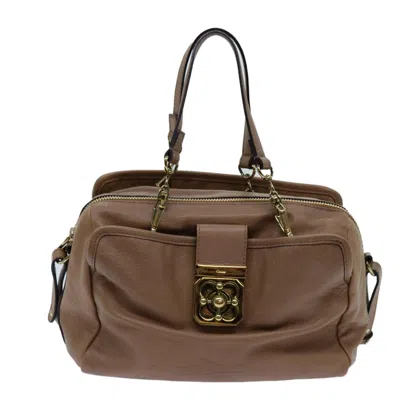 CHLOÉ LEATHER HANDBAG (PRE-OWNED)