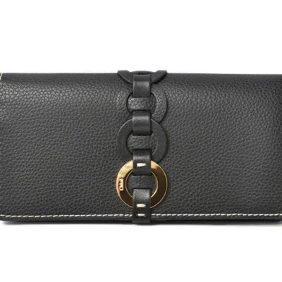 CHLOÉ LEATHER LONG WALLET (BI-FOLD) (PRE-OWNED)