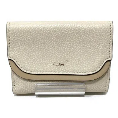 CHLOÉ LEATHER WALLET (TRI-FOLD) (PRE-OWNED)