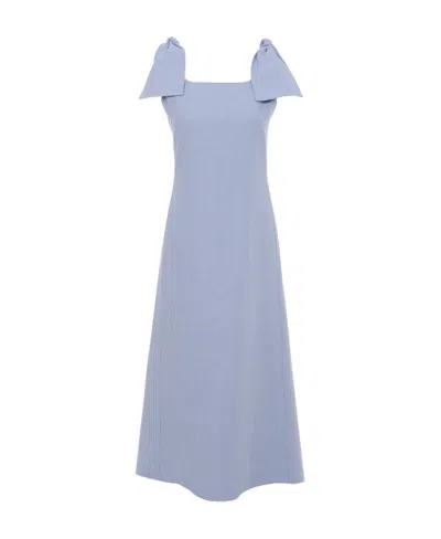 CHLOÉ CHLOÉ BOW-DETAILED SLEEVELESS DRESS