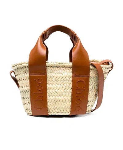 CHLOÉ CHLOÉ SENSE OPEN TOP SMALL BASKET BAG