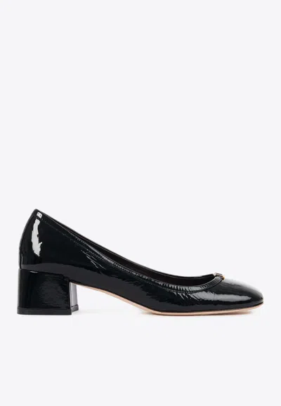 CHLOÉ MARCIE 45 PATENT LEATHER PUMPS